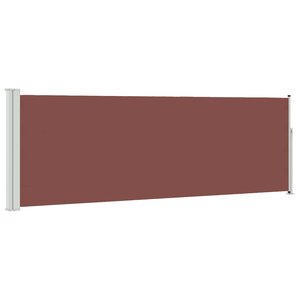 vidaXL Auvent latéral rétractable de patio 100x300 cm Marron