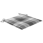 vidaXL Chaises de jardin avec coussins lot de 2 Acacia solide et acier