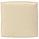 vidaXL Coussin de palette pour siège beige 80x80x12 cm tissu Oxford