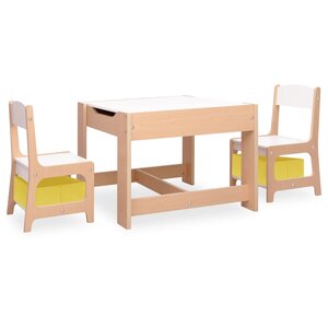 vidaXL Table pour enfants avec 2 chaises MDF