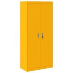 vidaXL Armoire de rangement 2 Pièces Jaune moutarde 80 x 40 x 180 cm