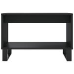 vidaXL Table basse noir 60x50x40 cm bois d'ingénierie