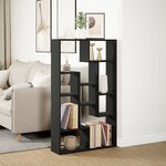 vidaXL Bibliothèque noir 72x20x120 cm bois d'ingénierie