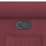 vidaXL Fauteuil inclinable Rouge bordeaux Tissu