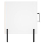 vidaXL Tables de chevet 2 Pièces blanc 40x40x50 cm bois d’ingénierie