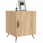 vidaXL Tables de chevet 2 Pièces chêne sonoma 40x40x50 cm bois ingénierie