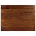 vidaXL Dessus de table 70x60x2 5 cm rectangulaire bois massif récupéré