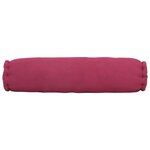 vidaXL Ensemble d'oreillers décoratifs lot de 7 Rose Tissu