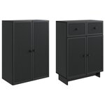 vidaXL Ensemble de Meubles 2 Pièces 66 x 34 5 x 90 cm Bois d'ingénierie