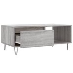 vidaXL Table basse Sonoma gris 90x50x36 5 cm Bois d'ingénierie