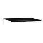 vidaXL Auvent rétractable automatique avec LED Noir 600x300 cm