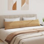 vidaXL Coussins de canapé 2 Pièces Marron 200 x 40 cm