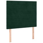 vidaXL Sommier à lattes de lit avec matelas Vert foncé 90x190 cm