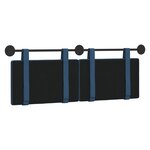 vidaXL Tête de lit suspendue Bleu Tissu