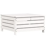 vidaXL Salon de jardin 5 Pièces blanc bois massif de pin