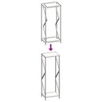 vidaXL Portant de bois chauffage blanc 34x25x100 cm