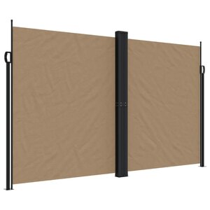 vidaXL Auvent latéral rétractable taupe 200x1200 cm