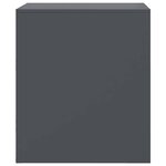 vidaXL Table de chevet anthracite 34 5x39x44 cm acier