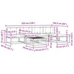 vidaXL Ensemble de canapés d'extérieur 6 pc Blanc et anthracite