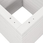 vidaXL Jardinière blanc 40x40x46 cm bois de pin massif