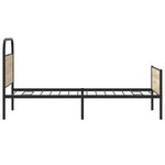 vidaXL Cadre de lit sans matelas 90x190cm chêne sonoma bois ingénierie