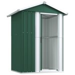 vidaXL Abri de jardin Vert 126x97 5x177 cm Acier galvanisé