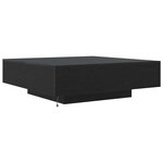 vidaXL Table basse Chêne noir 100 x 100 x 31 cm Bois d'ingénierie