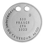 OCTOPUS Argent Coin 500 Francs Cameroon 2022