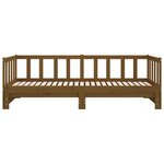 vidaXL Lit coulissant sans matelas marron miel 2x(90x190) cm