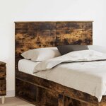 vidaXL Tête de lit Chêne fumé 135 cm Bois d'ingénierie