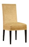 Housse de chaise en velours 56 x 48 x 48 cm - Doré