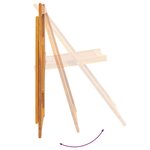 vidaXL Chaises pliables de jardin lot de 4 Bois d'acacia massif