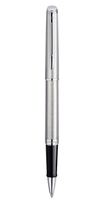 Waterman hemisphere stylo roller acier inoxydable recharge noire pointe fine coffret cadeau