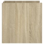 vidaXL Table de chevet chêne sonoma 45x50x50 cm bois d’ingénierie