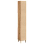 vidaXL Armoire de salle de bain chêne artisanal 30x30x190 cm