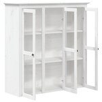 vidaXL Buffet BODO blanc 115 5x43x200 5 cm bois massif de pin