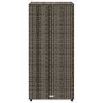 vidaXL Armoire de rangement de jardin gris 50x55x115 cm résine tressée