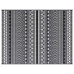 vidaXL Tapis d'extérieur Géométrique ARAKIL Noir et Blanc 400 × 300 cm