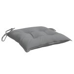 vidaXL Coussins de chaise 6 Pièces gris 40x40x7 cm tissu oxford