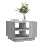 vidaXL Table basse sonoma gris 55x55x43 cm bois d'ingénierie