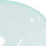 vidaXL Lavabo Verre 50x37x14 cm Dépoli