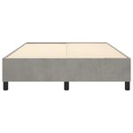 vidaXL Cadre de lit sans matelas gris clair 140x190 cm velours