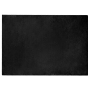 vidaXL Tapis en Fourrure Synthétique de Lapin Noir 140 x 200 cm