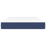 vidaXL Matelas de lit à ressorts ensachés fermeté moyenne Bleu 120x200x20 cm Tissu