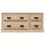vidaXL Meuble TV chêne sonoma 100x35 5x45 cm bois d'ingénierie
