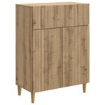 vidaXL Buffet Chêne artisanal 66 x 34 5 x 90 cm Bois d'ingénierie