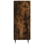 vidaXL Buffet Chêne fumé 34 5x34x90 cm Bois d'ingénierie