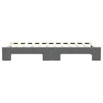 vidaXL Lit de jour avec lit gigogne gris foncé 80x200 cm tissu