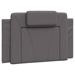 vidaXL Cadre de lit sans matelas gris 80x200 cm similicuir