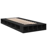 vidaXL Cadre de lit sans matelas noir 90x190 cm